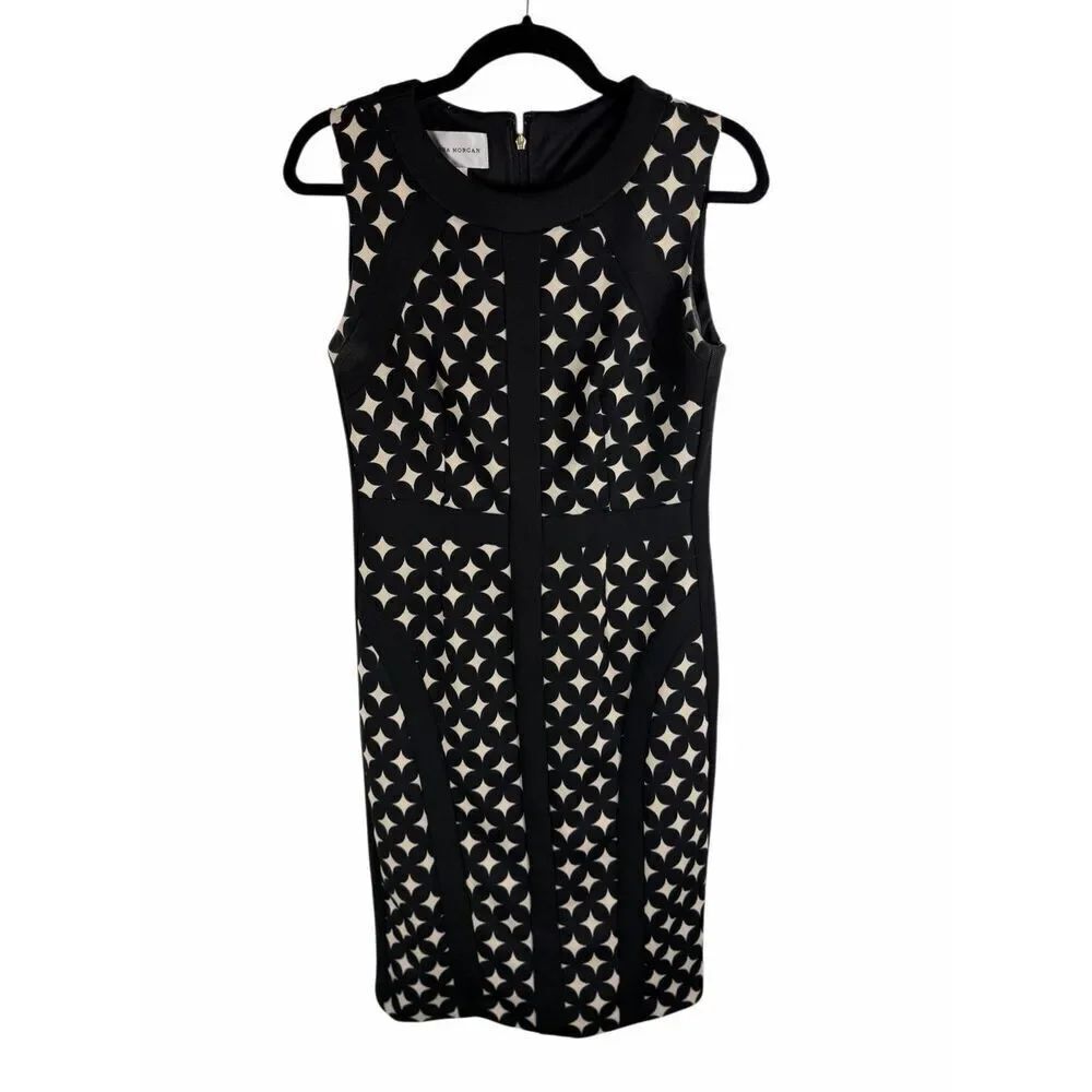 Donna Morgan Black and White Sleeveless dress- size 6